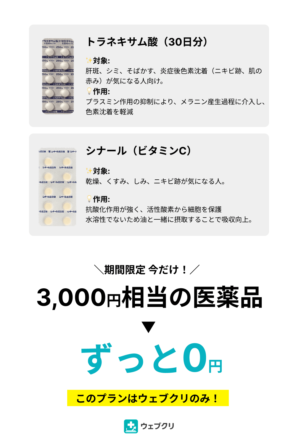 ビタミンE剤 ユベラ 抗酸化・若返り効果 診察チケット