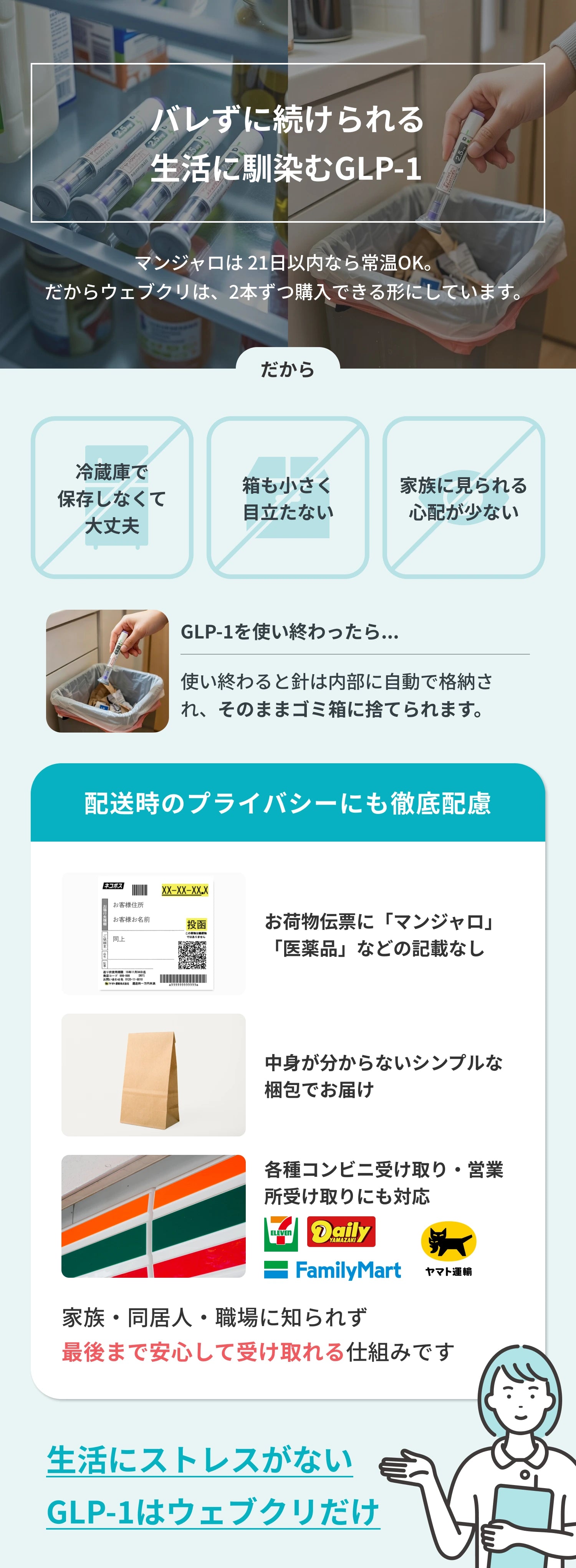 バレずに続けられる生活に馴染むGLP-1